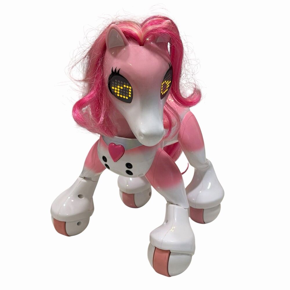 Spin Master Zoomer Pink Show Pony Interactive Horse w/Motion Lights Sounds